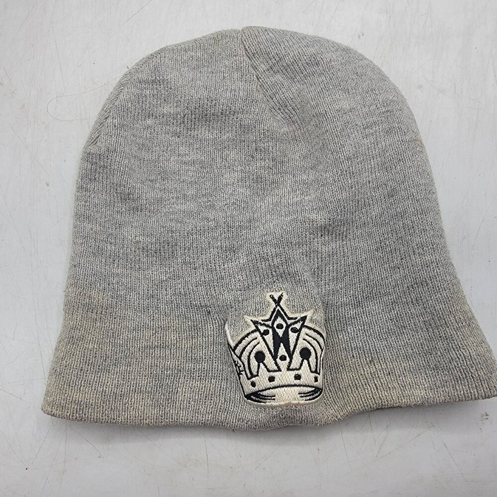 Staples Center NHL Official Licensed Product Gray Beanie With Crown Logo